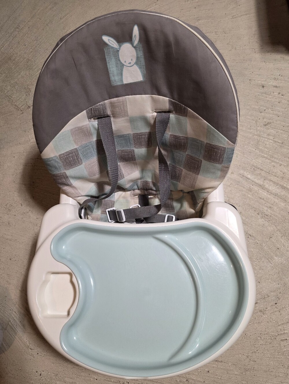 Safety 1st Recline and Grow Feeding Booster Seat, Blue and Gray